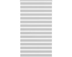 vidaXL - Zebra - rolgordijn - 135x230 - cm - stofbreedte - 130,9 - cm - lichtgrijs