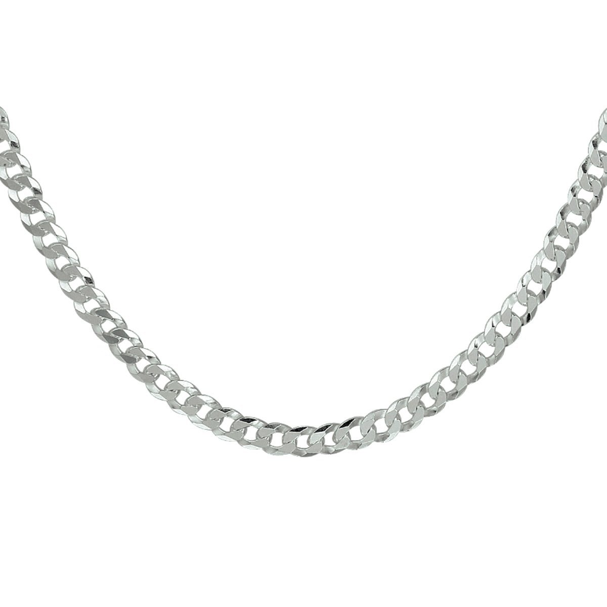 Zilver Gerhodineerd Gourmette 8-Zijdes Geslepen 4,3 mm 1337588