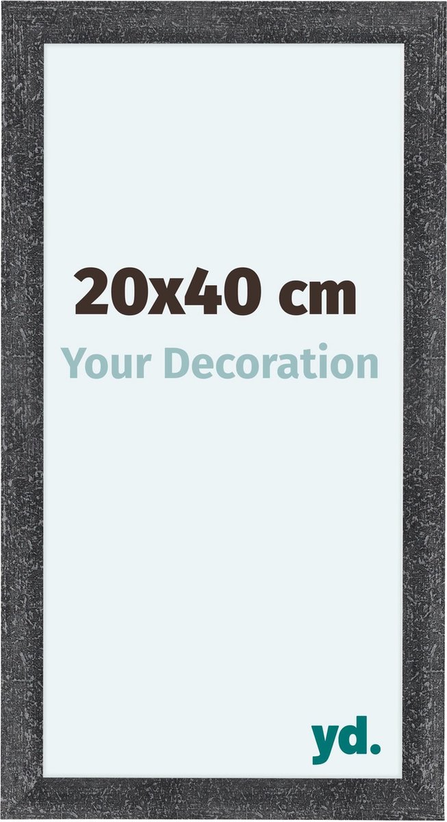 yd. Your Decoration - Fotolijst 20x40 cm - MDF - Grijs Geveegd - Como