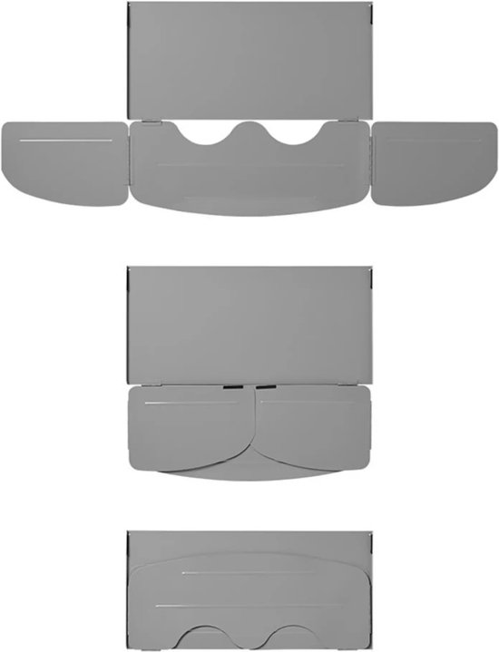 ProPlus Kookwindscherm 3-delig Vouwbaar - 63 x 30,5 x 25 cm - Met Hittebestendige Basisplaat van Merkloos — afbeelding 4