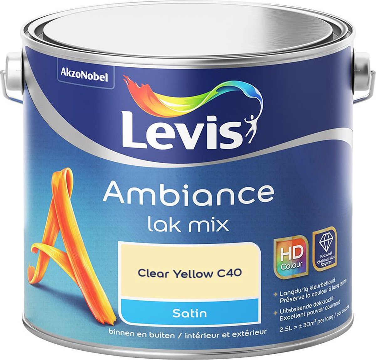 Levis - Ambiance Lak Satin Mix - Clear Yellow C40 - 2,5 L