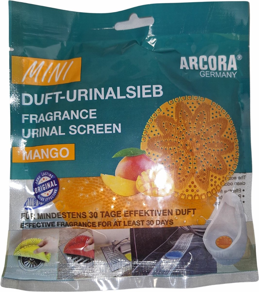 Geurmat Urinoir Mini Mango Oranje
