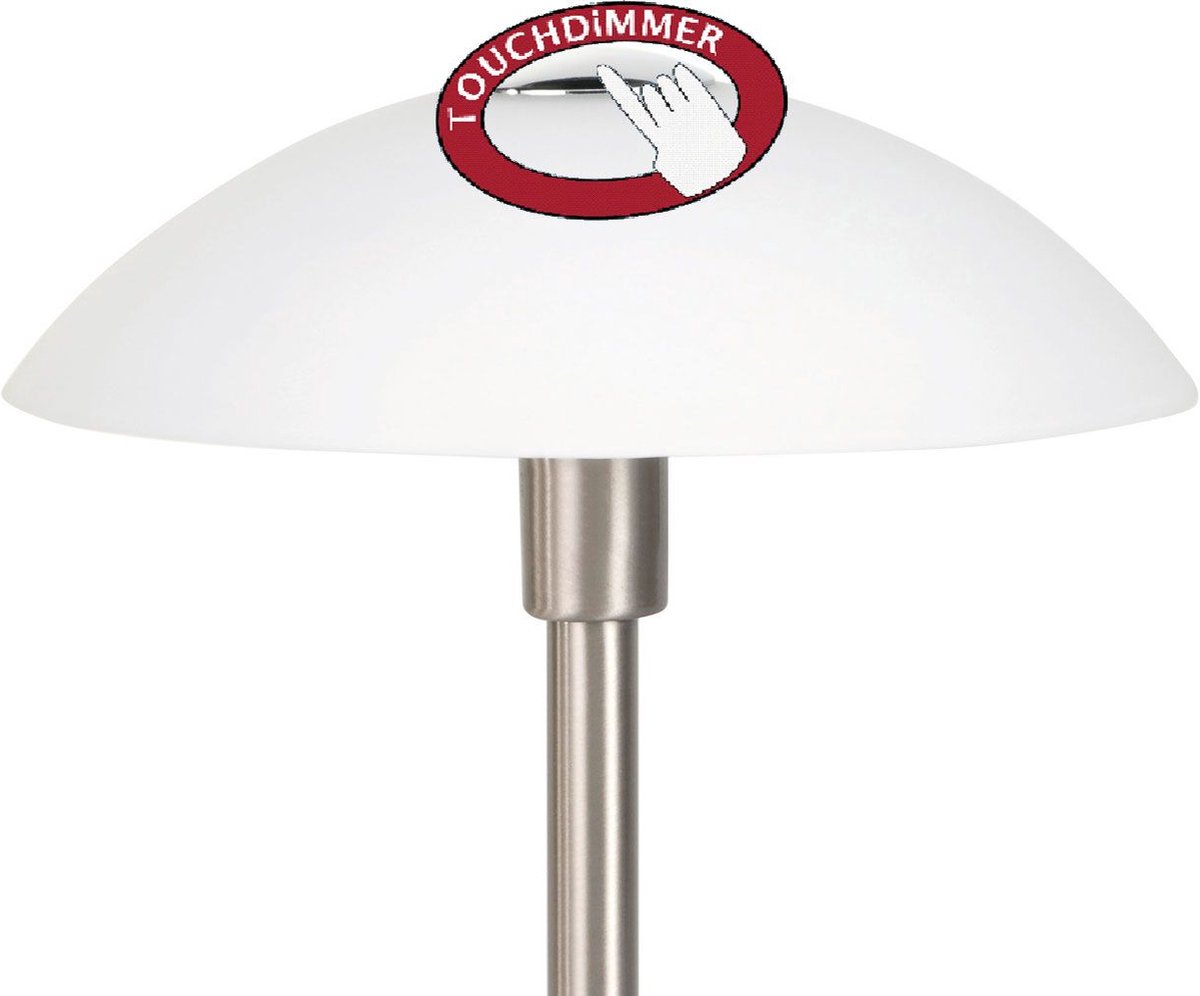 Meinposten Tafellamp Touch dimbare LED-lamp lamp wit zilver draadloze hoogte 26 cm Meinposten Tafellamp Touch dimbare LED-lamp lamp wit zilver draadloze hoogte 26 cm
