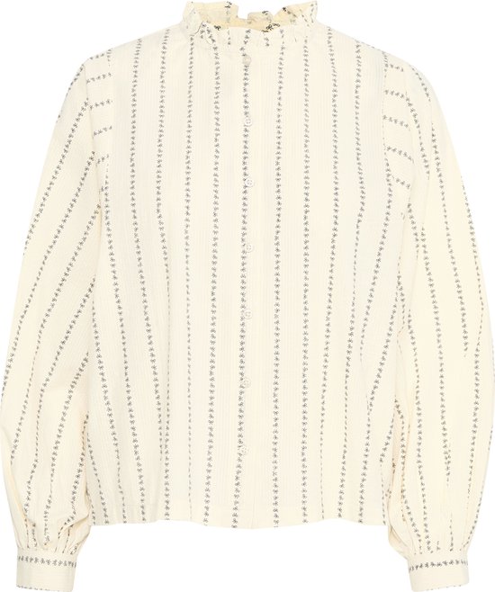 Ichi Blouse Ihqsima Sh 20122480 204080 Bow Stripe Aop Taille Femme - W42