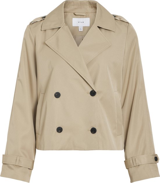 VILA - VIADDISON L/ S SHORT TRENCHCOAT - Femme - Doudounes