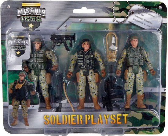 Mission Control 3 Soldaten met Uitrusting