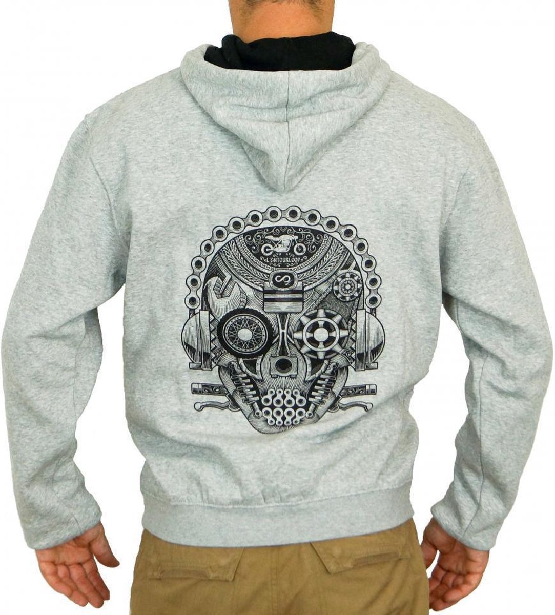Sweat L Entourloop Motorcycle pour Homme L Entourloop Motorcycle Taille M SKULL / EN-SHM-SK-GB-M Neuf