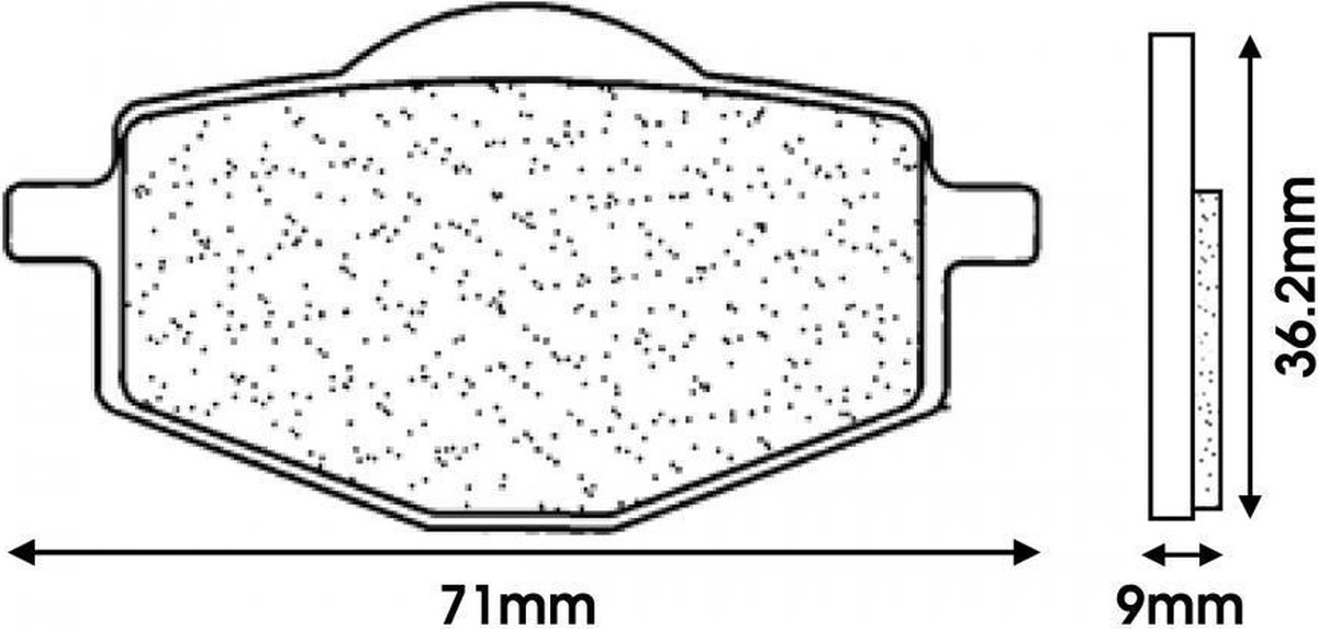 Plaquette de frein CL BRAKES pour Moto Yamaha 50 TZR 1999 à 2003 Neuf