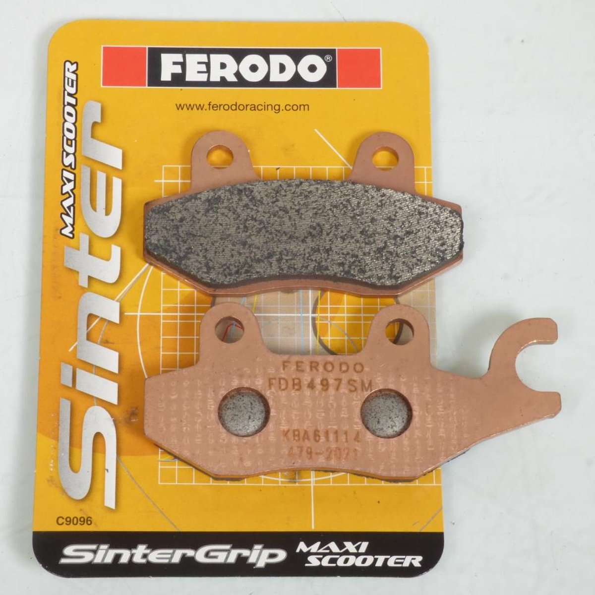 ferodo remblokje voor peugeot 50 django 2t heritage scooter 2014 tot 2018 av / fdb497sm nieuw
