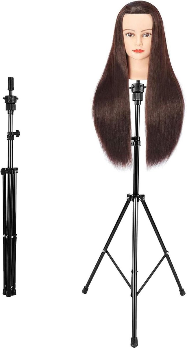 Verstelbare pruik hoofd - Kappers training standaard - Mannequin statief - Kapsalon statief