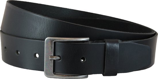 Landley Dames / Hommes Jeans Riem en Cuir véritable - Décontracté - Ceinture unisexe Zwart 115 cm