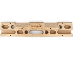 Mercadome® Hangboard - Klimgrepen - Klimbord - Klimmen - Meerdere gripopties - Duurzaam Hout - Bruin - 50x10x30 cm