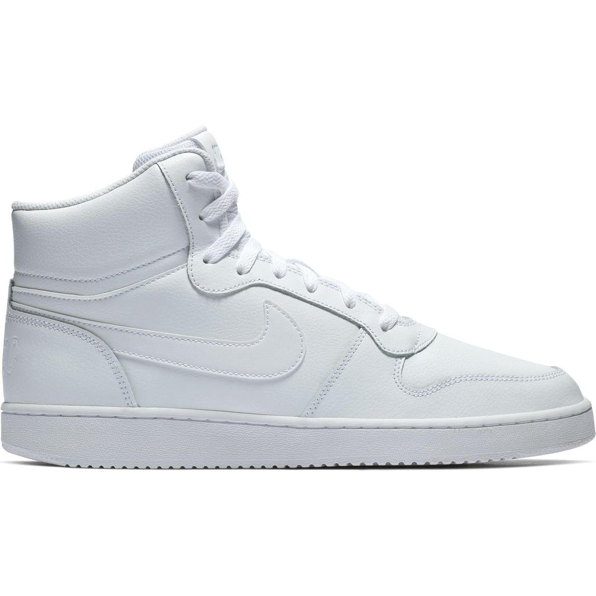 Nike Ebernon Mid Heren Sneakers - White/White