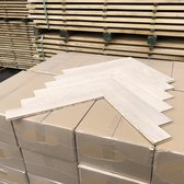 Eiken Visgraat Vloer - White Wash Hardwaxolie - 11 x 70 x 440 mm