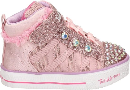 Skechers Twinkle Toes meisjes sneaker - Roze - Maat 25 | bol.com
