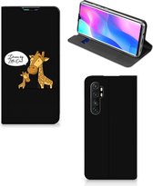GSM Hoesje Xiaomi Mi Note 10 Lite Wallet Case Giraffe