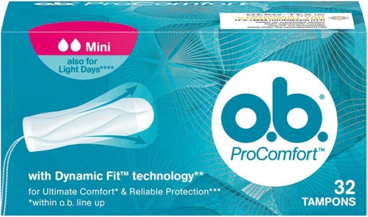 O.b. OB Tampons ProComfort Mini 32 stuks