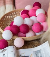 Cotton Ball Lights Regular lichtslinge roze - Pink 10