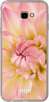 6F hoesje - geschikt voor Samsung Galaxy J4 Plus -  Transparant TPU Case - Pink Petals #ffffff