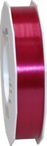 1x XL Hobby/decoratie bordeauxrode satijnen sierlinten 2,5 cm/25 mm x 91 meter- Luxe kwaliteit - Cadeaulint satijnlint/ribbon
