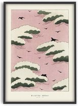 Bijutsu Sekai - Pink sky - 50x70 cm - Art Poster - PSTR studio