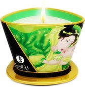 Shunga® Massage Kaars Erotische Olie Glijmiddel 100% Natuurlijk  - Green tea - 100% Natuurlijk