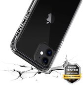 Geschikt voor iPhone 12 mini bumper case TPU + acryl - transparant Rood