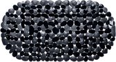 Badmat antislip Stones 68x35cm zwart