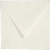 Enveloppen, afm 16x16 cm,  120 gr, off-white, 50stuks