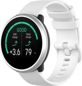 Siliconen Smartwatch bandje - Geschikt voor  Polar Ignite siliconen bandje - wit - Horlogeband / Polsband / Armband