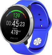Siliconen Smartwatch bandje - Geschikt voor  Polar Ignite sport band - blauw - Horlogeband / Polsband / Armband