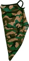 Gezichtsbedekking sjaal - Camouflage Groen