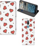 Telefoonhoesje Cadeau voor Vriendin Nokia 2.4 Beschermhoes Hearts