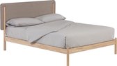 Kave Home - Shayndel massief rubberhouten bed 150 x 190 cm