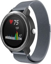 Milanees Smartwatch bandje - Geschikt voor  Garmin Vivoactive 3 Milanese band - space grey - Horlogeband / Polsband / Armband