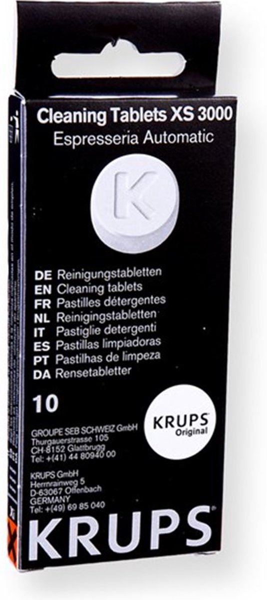 Pastilles nettoyantes Espresseria Krups - 10 pastilles