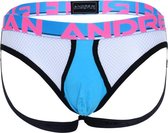 Andrew Christian Almost Naked Retro Net Brief Jock Blauw - MAAT L - Heren Ondergoed - Jockstrap voor Man - Mannen Jock