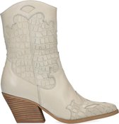 Sacha Dames Leren Cowboylaarzen - Croco detail - Maat 40