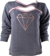 Papillon Sweater Diamond Dames Polykatoen Grijs Maat S