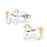 Aramat jewels ® - 925 sterling zilveren kinder oorbellen paard