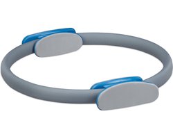 pilates ring - Ø 38 cm - fitnessring met oefeningen - dubbele handgrepen - gepolsterd