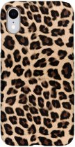 Luipaard Design Backcover iPhone Xr hoesje - Bruin