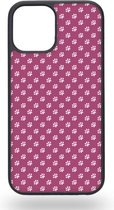 Roze hondenpoten telefoonhoesje - Apple iPhone 12 / 12 Pro