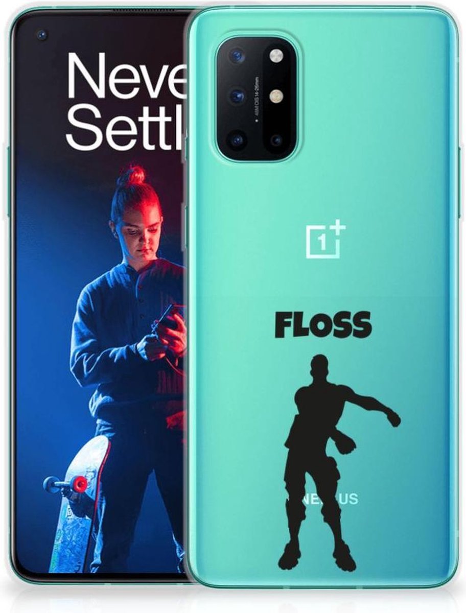 OnePlus 8T Telefoonhoesje met Naam Floss