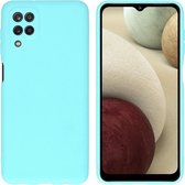 Samsung A12 hoesje - Samsung Galaxy A12 hoesje - hoesje Samsung A12 - hoesje Samsung Galaxy A12 - A12 hoesje - Galaxy A12 hoesje - Siliconen hoesje - Mintgroen - iMoshion Color Backcover