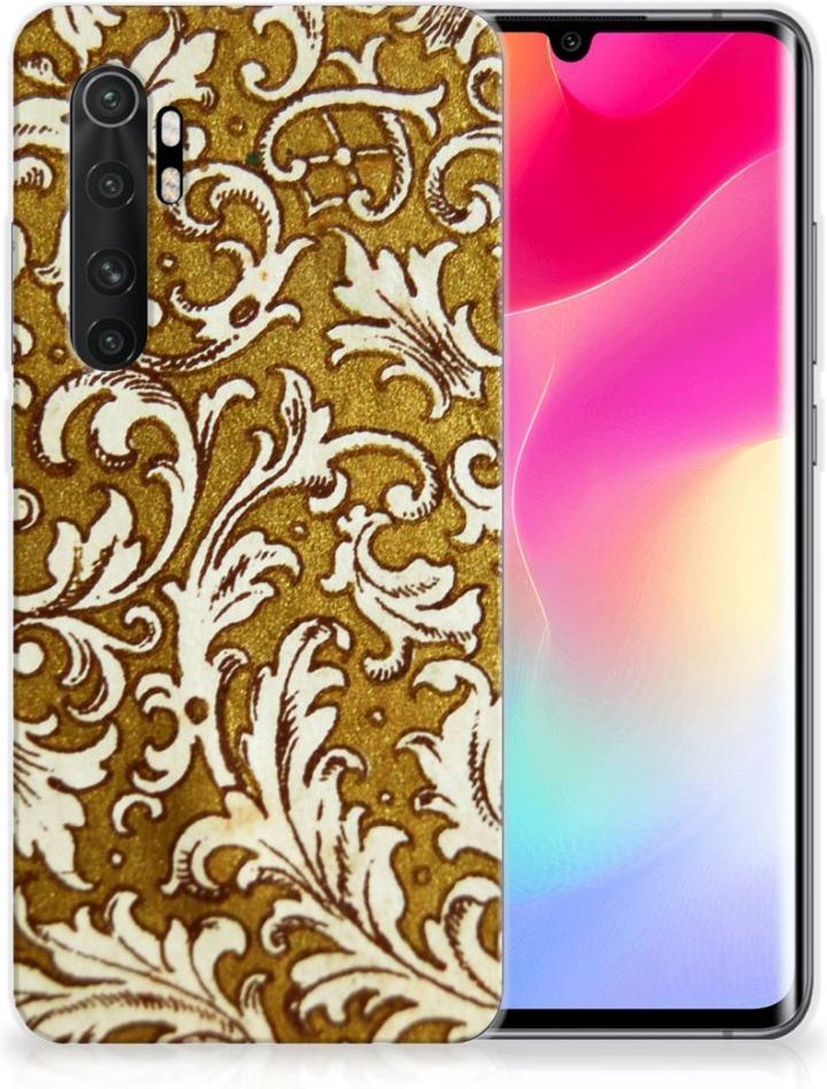 TPU Hoesje voor Siliconen Hoesje Xiaomi Mi Note 10 Lite Barok Goud