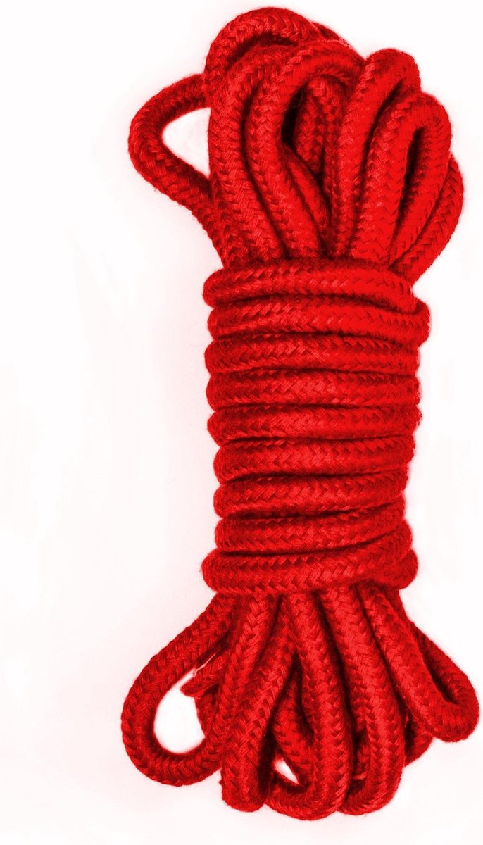 Touw - BDSM - Bondagetouw - Luxe Verpakking - Party Hard - Do Not Disturb - Rood - 5m