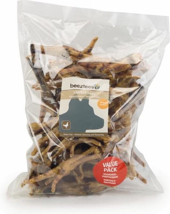 Beeztees Kippenpoten - Hondensnack - Voordeel - 500 gram