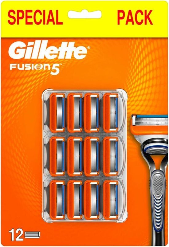 Gillette Fusion 5 Scheermesjes Mannen - 12 Stuks - Gillette