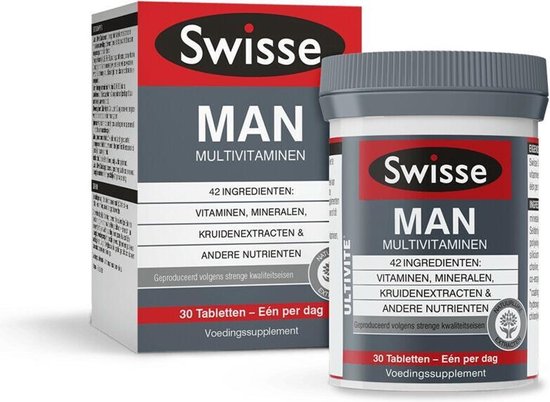 Gemiddeld pond Sophie Swisse MAN Multivitaminen Voedingssupplement - 30 tabletten | bol.com